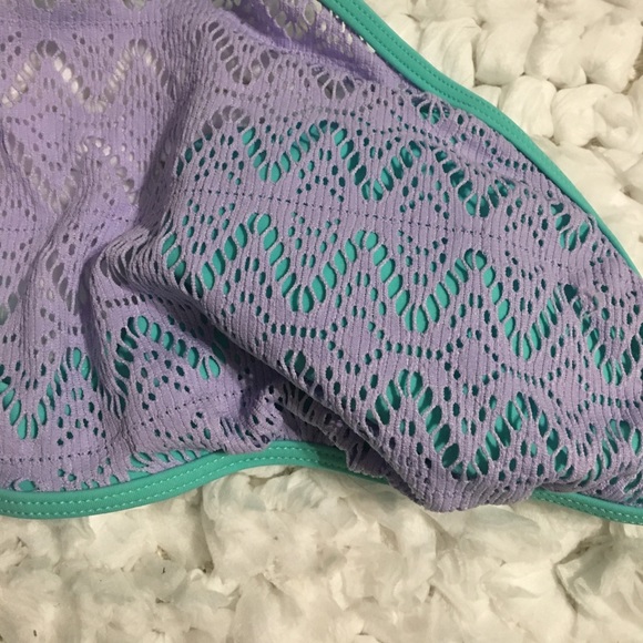 NEW! Arizona high neck Aqua/lavender bikini M/L - Picture 2 of 3